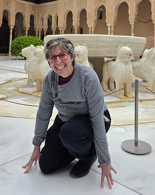 Barbara Kay Bosserman in a museum